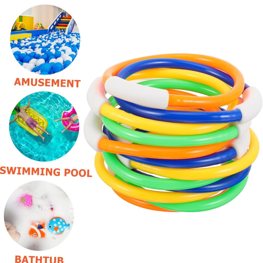 Aquatic Diving - 4 anneaux de plongée colorés, pour